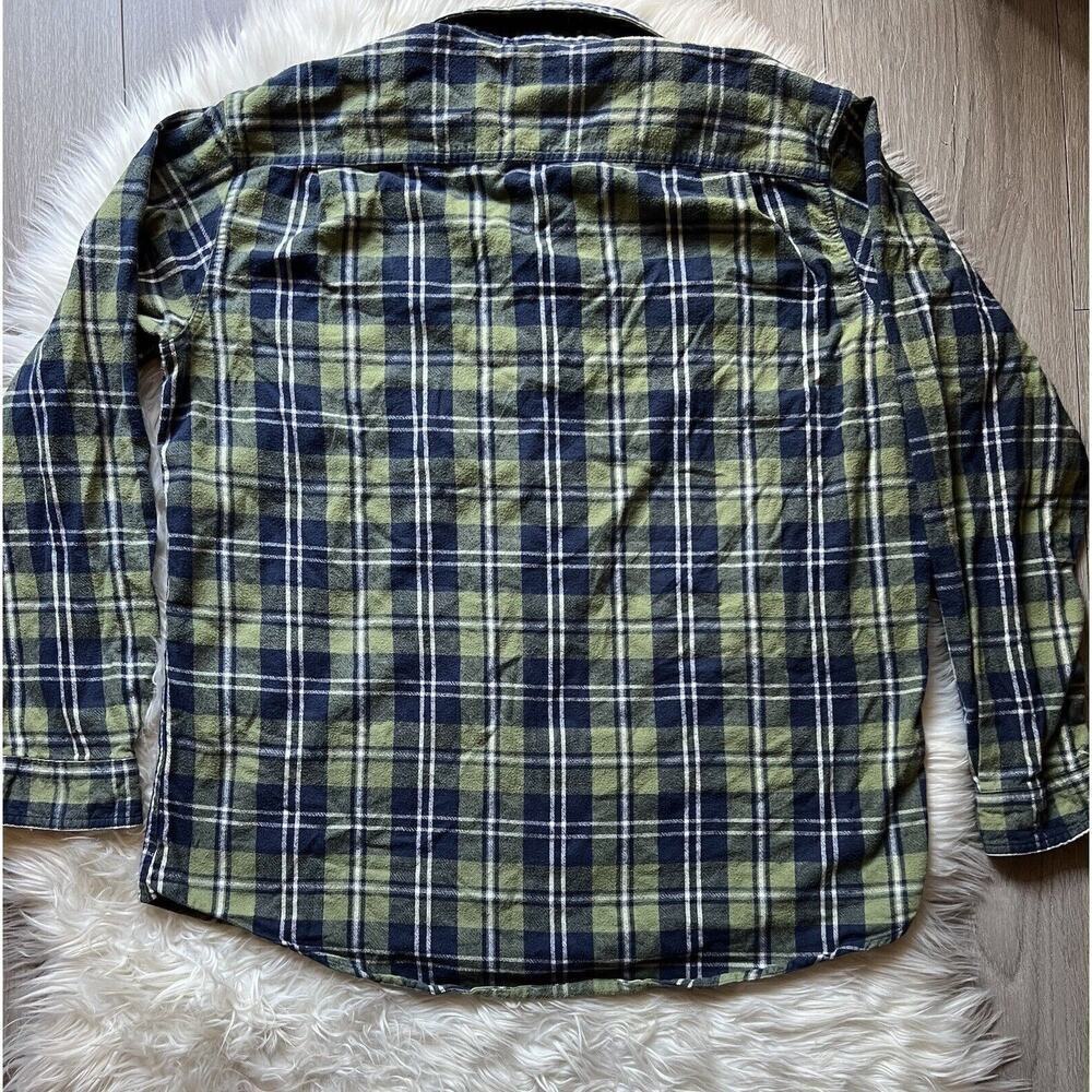 LL Bean Flannel Shirt Mens Tall Medium Slightly Fitted XL Plaid Multicolor Boho - Picture 8 of 8
